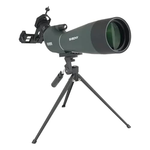 SVBONY SV28 Spotting Scope 20-60x80mm | FMC Coating, Long Range, with Phone Adapter & Tripod thumbnail 1