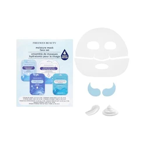 Freeman 4 Piece Moisture Mask Face Set, Hydrating Face Masks | Hydrate & Refresh Skin thumbnail 1