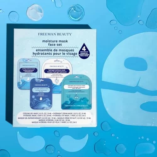 Freeman 4 Piece Moisture Mask Face Set, Hydrating Face Masks | Hydrate & Refresh Skin thumbnail 5