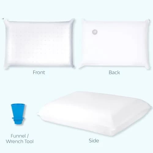 Mediflow Water Pillow Memory Foam Water Technology | Neck Pain Relief & Sleep Support (4 Pillows) thumbnail 6