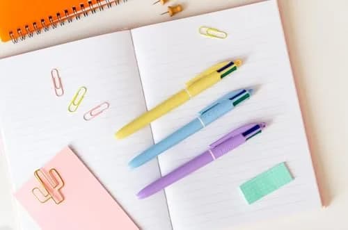 BIC 4 Color Pastel Ballpoint Pen, 1.0 mm Medium Point, 3-Count Set | Smooth Ink Flow thumbnail 3
