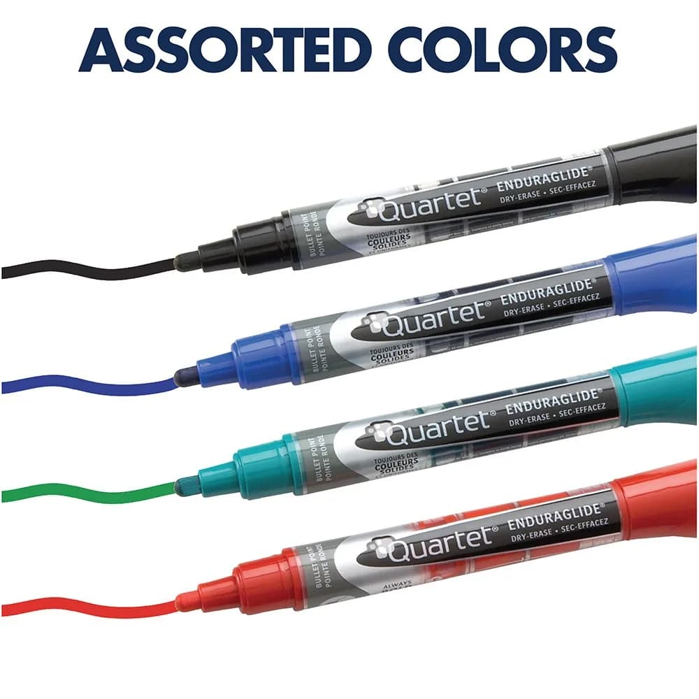 Quartet Dry Erase Markers, Whiteboard Markers, Bullet Tip, EnduraGlide, Assorted Classic Colors, 8 Pack (5001-1MA) | Smooth Ink Flow - view 7