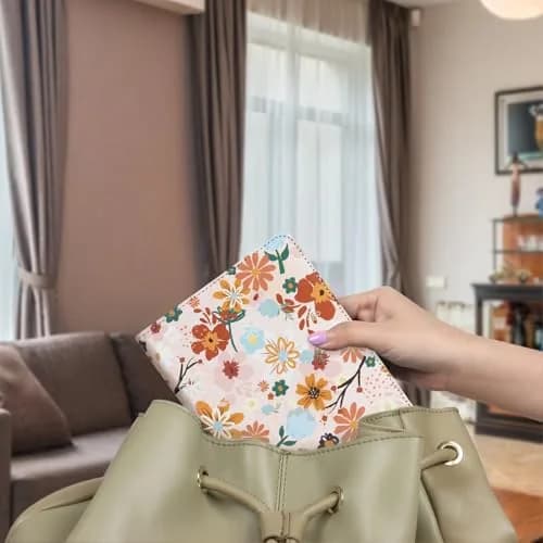 CoBak Stand Case for Kindle Paperwhite 12th Gen 2024 & Colorsoft 7" | Tan Jas PU Leather with Hand Strap & Kickstand thumbnail 7