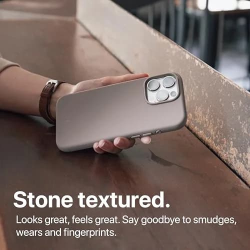 TineeOwl iPhone 16 Pro Max Magnetic Case with Camera Control Button, 16.6cm (6.5in) | Grippy Stone Textured TPU thumbnail 5