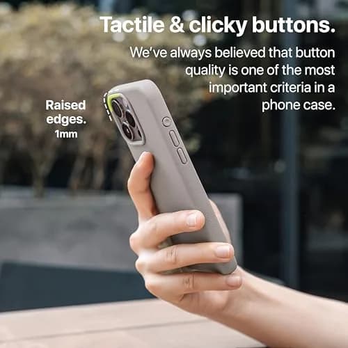 TineeOwl iPhone 16 Pro Max Magnetic Case with Camera Control Button, 16.6cm (6.5in) | Grippy Stone Textured TPU thumbnail 4