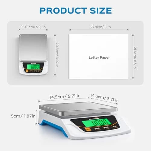 Bonvoisin Digital Gram Scale 6000g x 0.1g Lab Scale with 6 Units | Precision Weighing for Labs & Jewelry thumbnail 6
