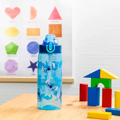 Zak Designs Disney Stitch 25oz Leak-Proof Kids Water Bottle | BPA-Free, Dishwasher Safe, Reusable thumbnail 2