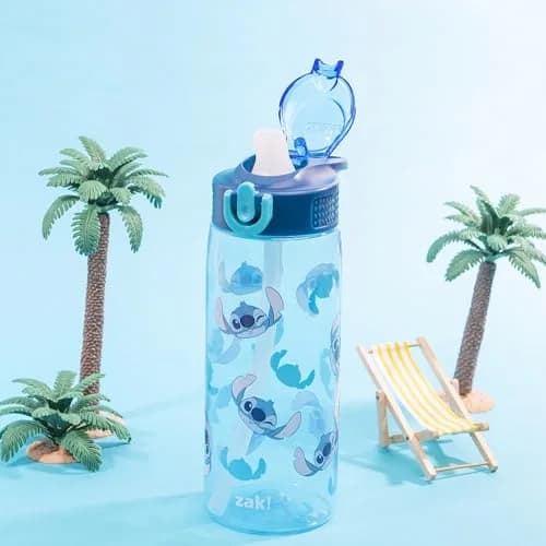 Zak Designs Disney Stitch 25oz Leak-Proof Kids Water Bottle | BPA-Free, Dishwasher Safe, Reusable thumbnail 3