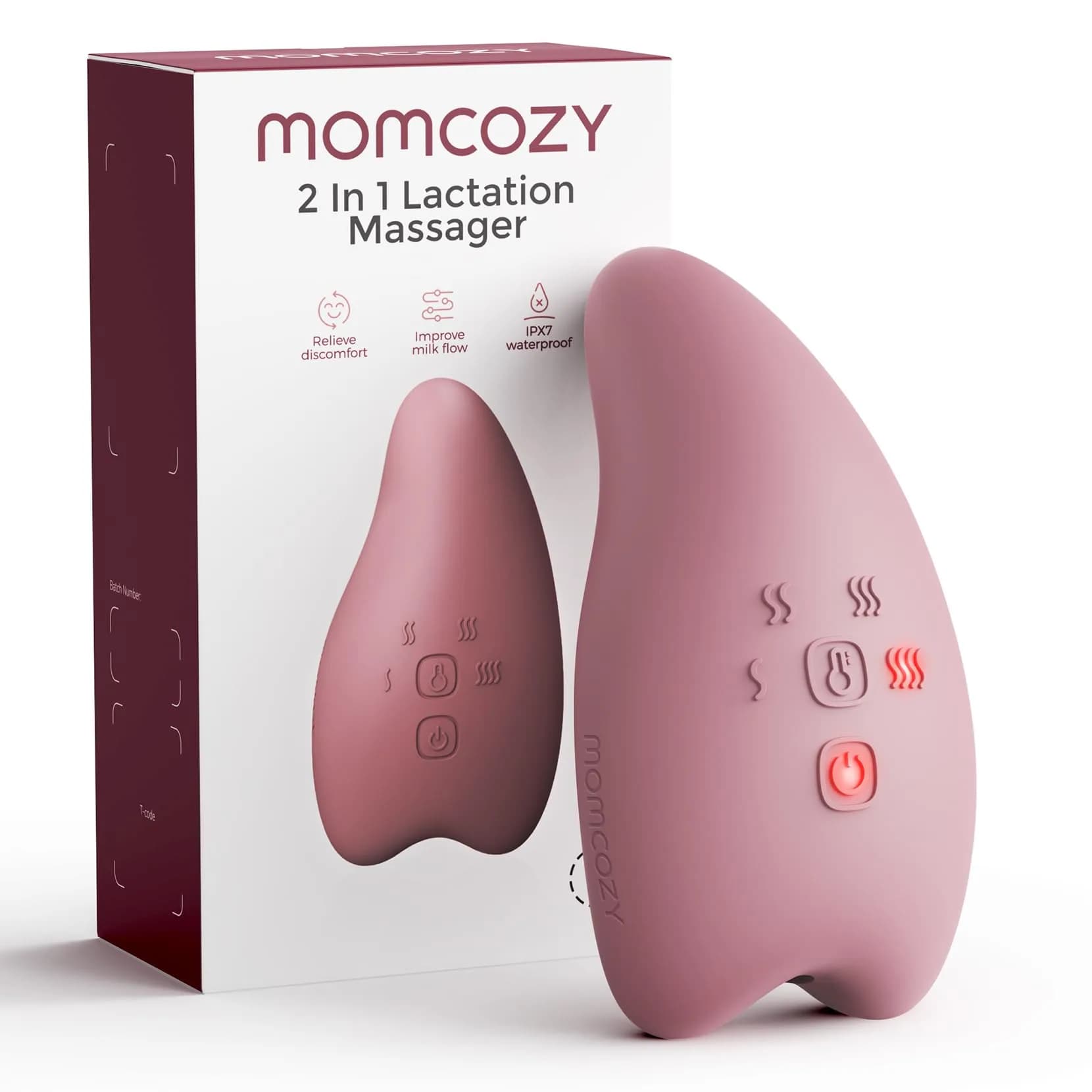 Momcozy A1Pro Lactation Massager with Heat & Vibration | Breastfeeding Essential for Nursing Moms