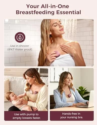 Momcozy A1Pro Lactation Massager with Heat & Vibration | Breastfeeding Essential for Nursing Moms thumbnail 7