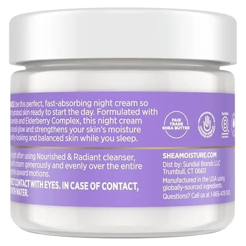 Shea Moisture Melanin Care Night Repair Cream 59 ml (2 oz) | Strengthens Skin's Moisture Barrier thumbnail 2