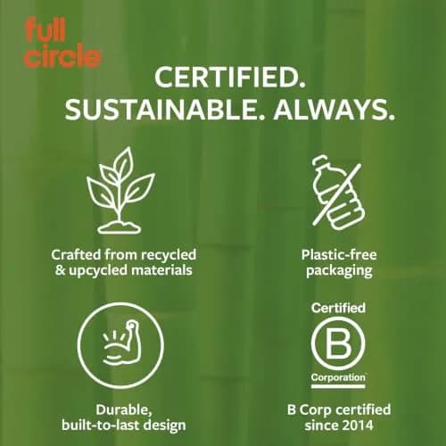 Full Circle Double Dish Brush Set 2 Pack | Eco-Friendly Bamboo Handles for Kitchen Cleaning thumbnail 6