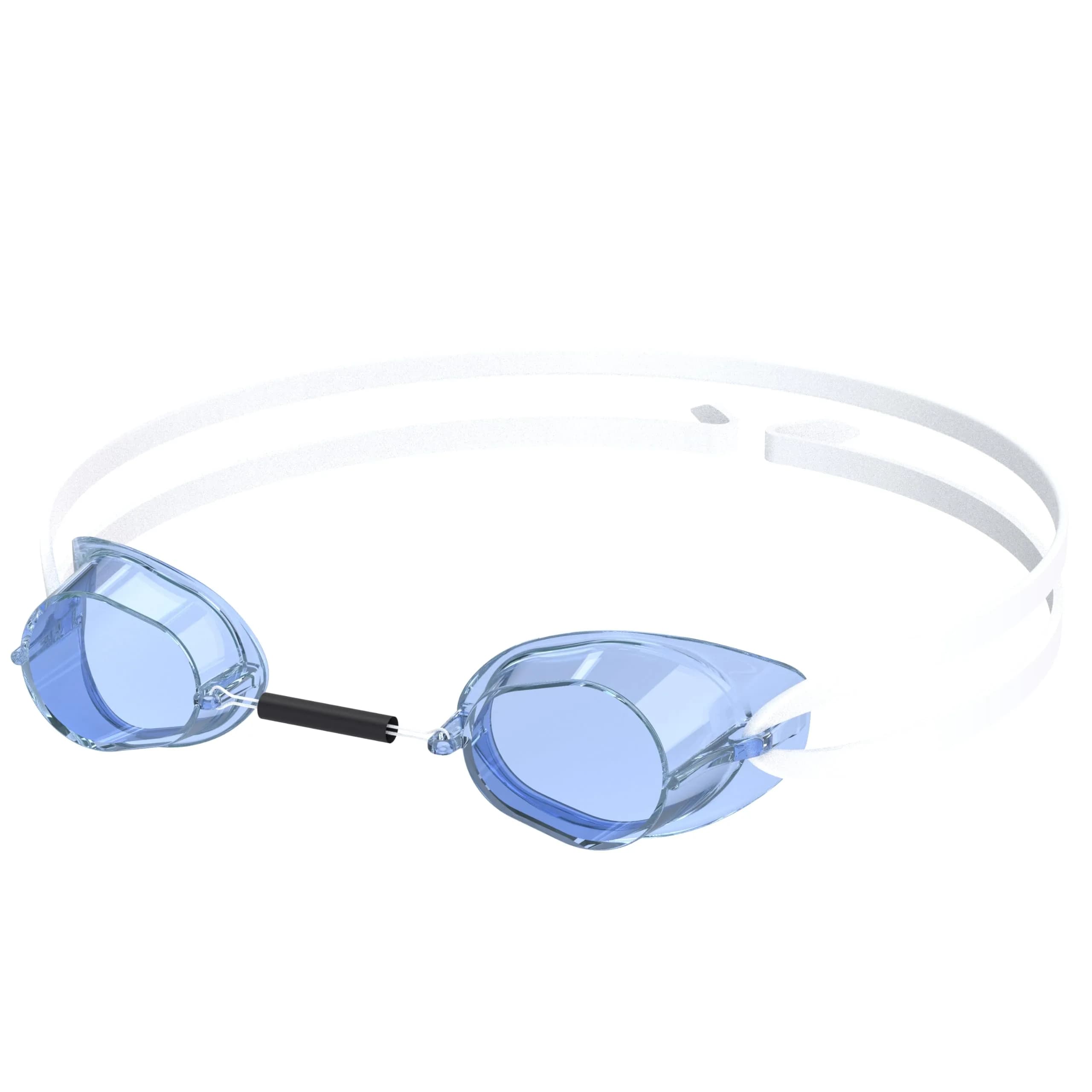 Speedo Unisex-Adult Swim Goggles Swedish | Anti-Fog UV & Latex Free (One Size) — Light Blue