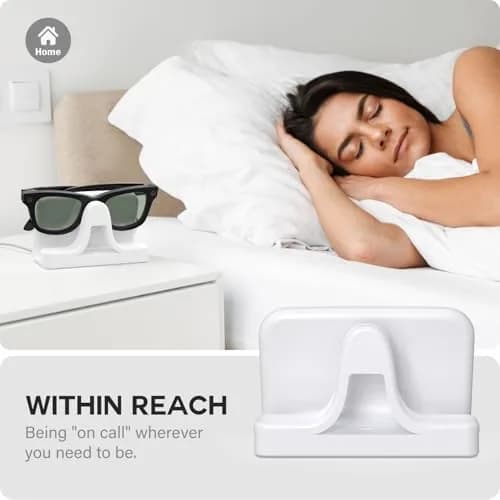 TUSITA Charging Stand & Cable for Ray-Ban Meta Smart Glasses (Gen 1,2) - White | USB-C Power Delivery thumbnail 6
