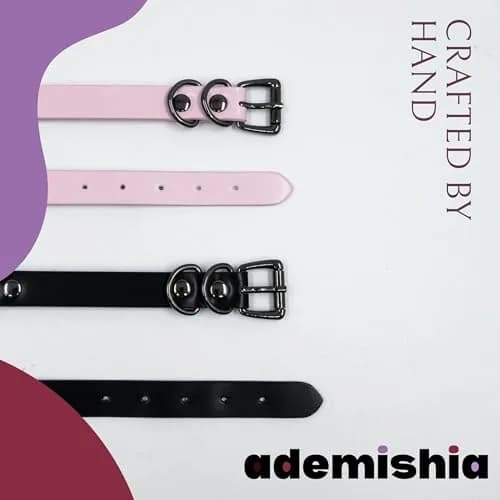 ADEMISHIA Handmade Black Heart O-ring Slip Chain Choker Collar For Women, Adjustable 21.5 inches (54.6 cm) thumbnail 4