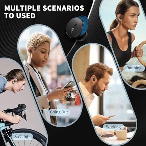 TUDIOW Blue Silicone Ear Tips Covers for New Bose QuietComfort Earbuds (2024) | 3 Pairs S/M/L with Storage Case thumbnail 6