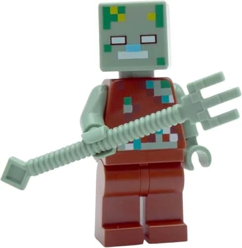 LEGO Minecraft: Adventurer with Drowned & Axolotl | 6+ | Authentic LEGO Figure for Kids thumbnail 2