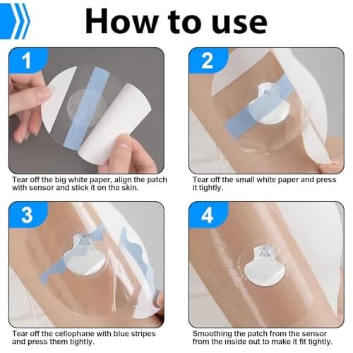 CUKICUKIGO Adhesive Patches for CGM Sensors 55 Count (156 g) | Waterproof & Skin-Friendly for Libre, G7, Enlite thumbnail 2