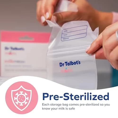 Dr. Talbot's Mom Breastmilk Storage Bags (50 Count, 8oz/240ml) | Puncture-Resistant & Freezer-Safe thumbnail 4