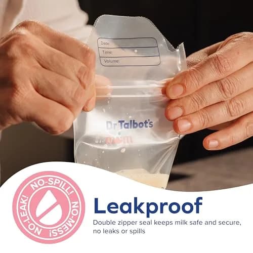 Dr. Talbot's Mom Breastmilk Storage Bags (50 Count, 8oz/240ml) | Puncture-Resistant & Freezer-Safe thumbnail 6