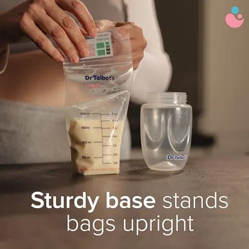 Dr. Talbot's Mom Breastmilk Storage Bags (50 Count, 8oz/240ml) | Puncture-Resistant & Freezer-Safe thumbnail 3