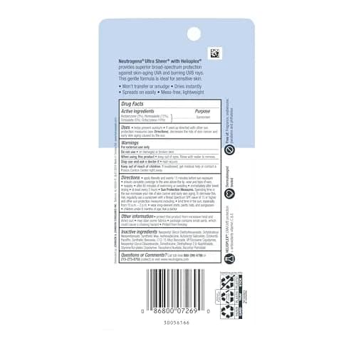 Neutrogena Ultra Sheer Face Sunscreen Stick SPF 60, 13.3g (0.47 oz) | Broad Spectrum UVA/UVB Protection thumbnail 9