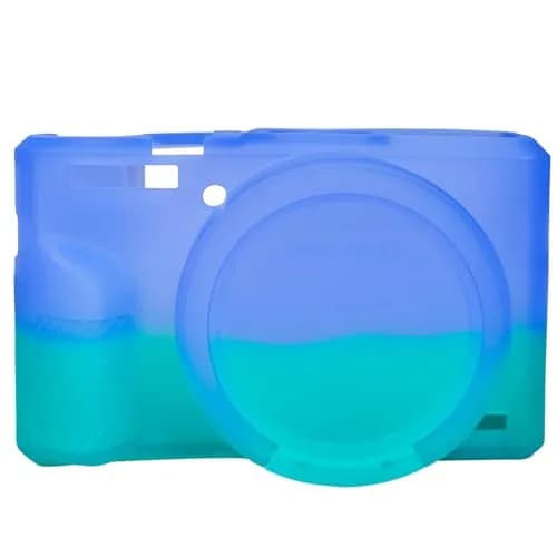Easy Hood Camera Case for Canon G7X Mark III (Purple Blue) | Silicone Protective Cover with Removable Lens Cap thumbnail 1