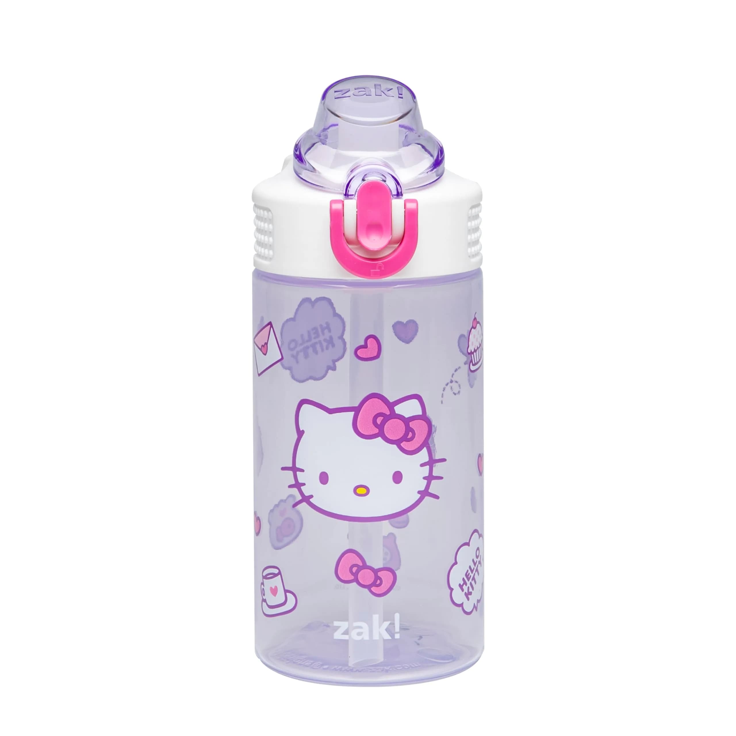 Zak Designs Bluey Sage 16oz (473ml) Leak-Proof Straw Kids Water Bottle | BPA-Free PP Plastic — Hello Kitty