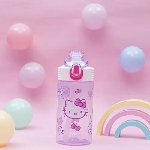 Zak Designs Hello Kitty Sage 16oz (473ml) Leak-Proof Straw Kids Water Bottle | BPA-Free Plastic for Daily Hydration thumbnail 3