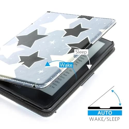 CoBak Case for 7" Kindle Paperwhite 12th Gen & Kindle Colorsoft | Waterproof PU Leather Cover with Auto Wake/Sleep, Foldable Stand & Hand Strap thumbnail 6