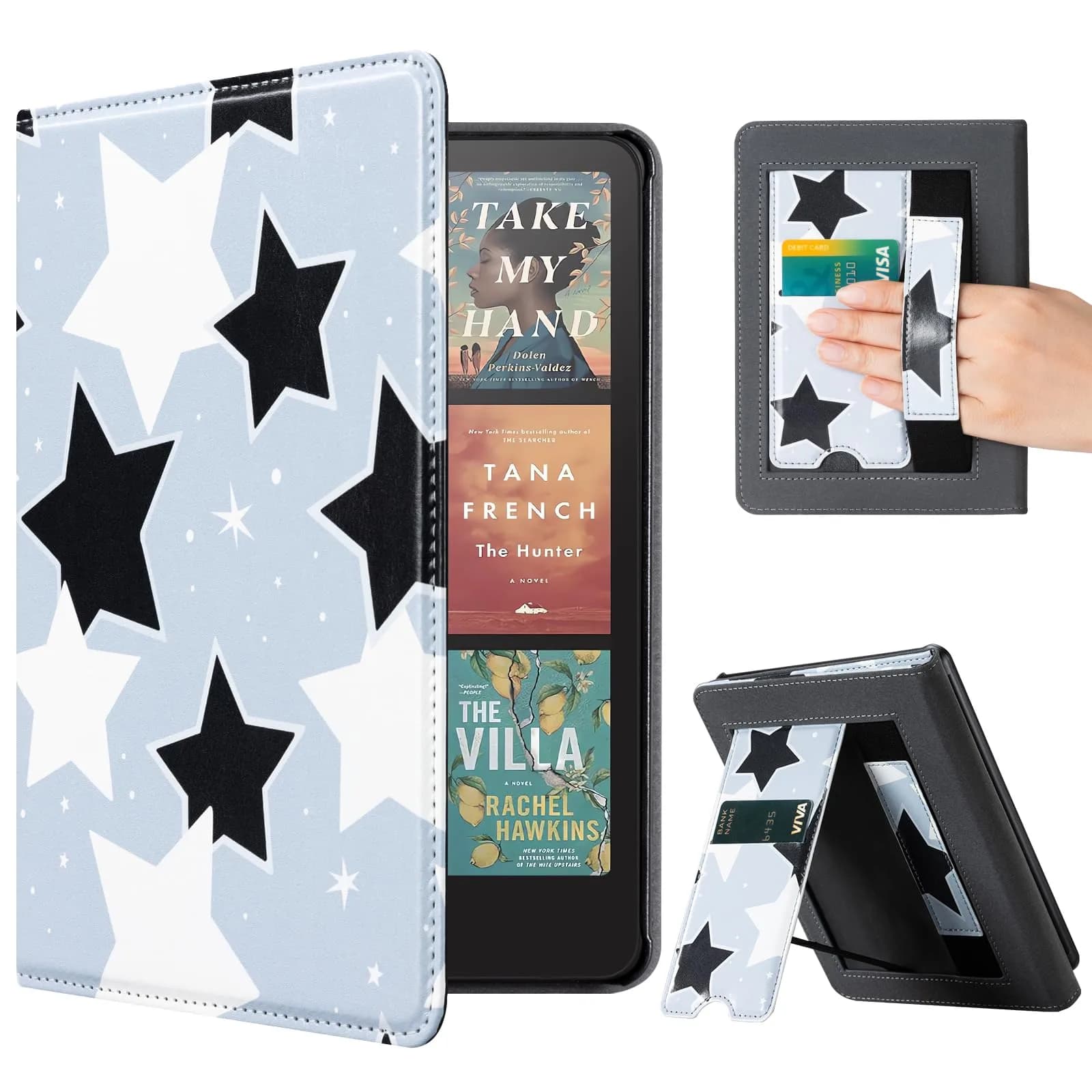 CoBak Case for 7" Kindle Paperwhite 12th Gen & Kindle Colorsoft | Waterproof PU Leather Cover with Auto Wake/Sleep, Foldable Stand & Hand Strap - main product image