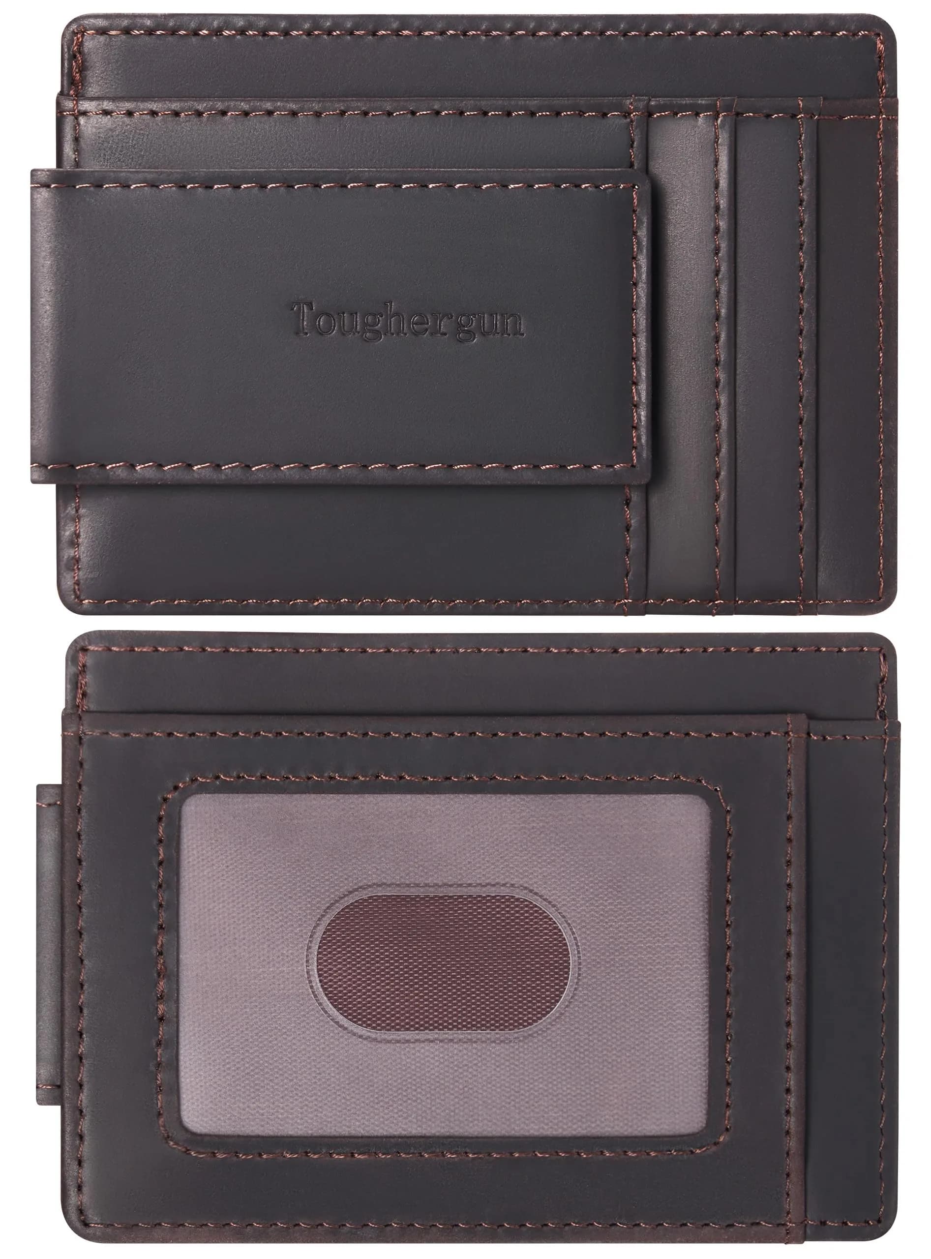 Toughergun Slim RFID Blocking Wallet for Men | 4" x 3" x 0.3" (10.16cm x 7.62cm x 0.76cm) - main product image