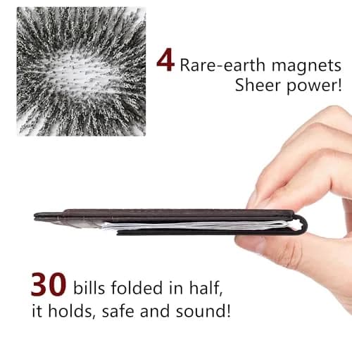 Toughergun Slim RFID Blocking Wallet for Men | 4" x 3" x 0.3" (10.16cm x 7.62cm x 0.76cm) thumbnail 5