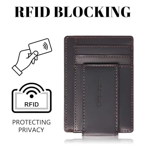 Toughergun Slim RFID Blocking Wallet for Men | 4" x 3" x 0.3" (10.16cm x 7.62cm x 0.76cm) thumbnail 6
