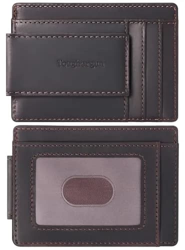 Toughergun Slim RFID Blocking Wallet for Men | 4" x 3" x 0.3" (10.16cm x 7.62cm x 0.76cm) thumbnail 1
