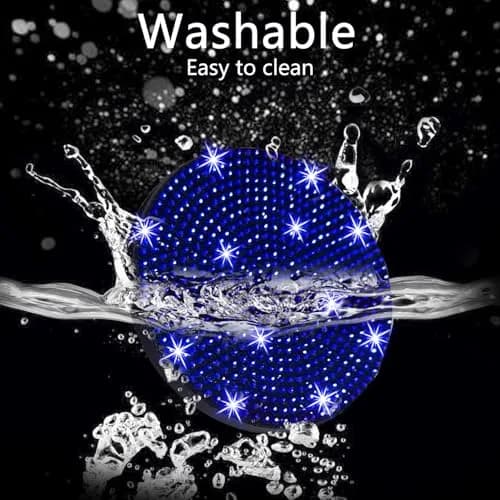 NBTEPEM Bling Car Cup Holder Coasters 2.75 inch (4 pcs, Blue) | Sparkle & Protect Your Car Interior thumbnail 3