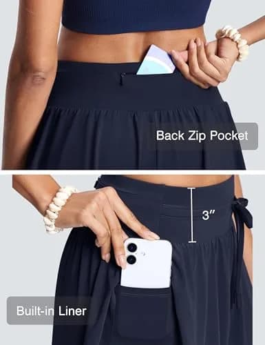 ISEEGZ Swim Board Shorts Women 2.8" Navy | Chlorine-Resistant, High-Waisted, Quick-Dry (70-120 chars) thumbnail 6