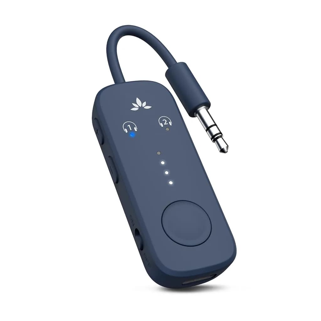 Avantree Relay Bluetooth Transmitter for 2 Headphones | 25-Hour Battery, aptX Adaptive - main product image
