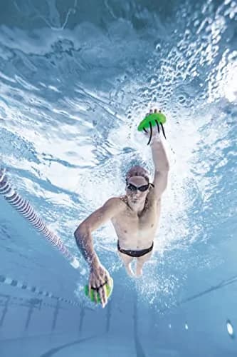Arena Elite Finger Swimming Paddles Small Plum Purple/Arctic Lime | Improve Stroke Technique & Forearm Power thumbnail 6
