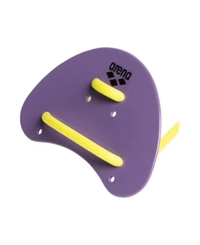 Arena Elite Finger Swimming Paddles Small Plum Purple/Arctic Lime | Improve Stroke Technique & Forearm Power thumbnail 2