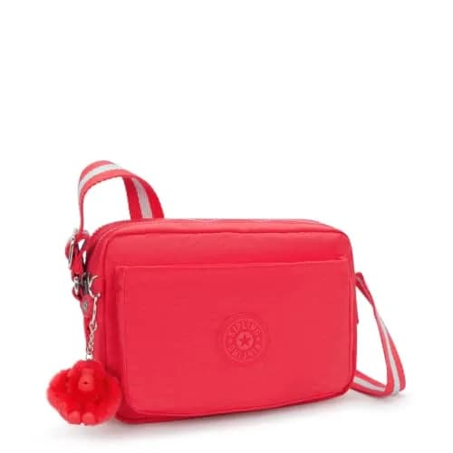 Kipling Abanu Medium Crossbody Bag, Escape Red, 24cm (9.5"L x 6.75"H x 3.5"D) | Lightweight Water-Resistant Nylon Daypack thumbnail 4