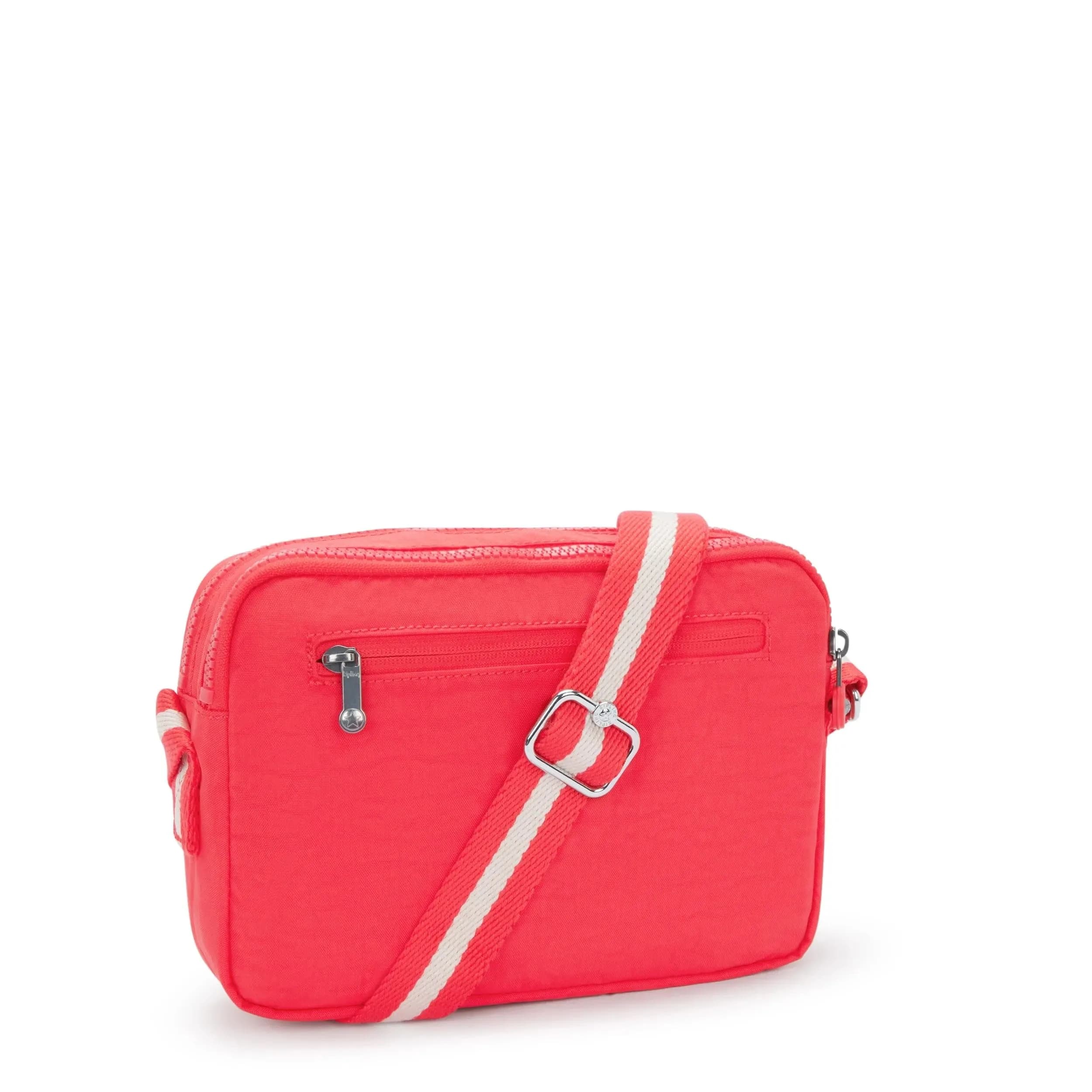 Kipling Abanu Medium Crossbody Bag, Escape Red, 24cm (9.5"L x 6.75"H x 3.5"D) | Lightweight Water-Resistant Nylon Daypack - view 2