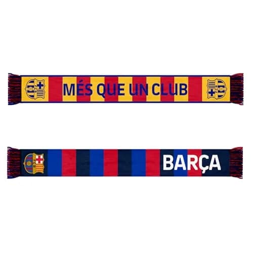 Icon Sports FC Barcelona Soccer Scarf Reversible Acrylic Unisex | Official Licensed Fan Gear thumbnail 2