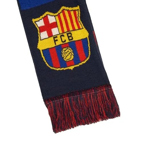 Icon Sports FC Barcelona Soccer Scarf Reversible Acrylic Unisex | Official Licensed Fan Gear thumbnail 3