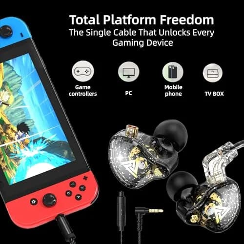 HJX QKZ AK6 Pro Wired In-Ear Monitor Headphones with Mic | 11mm Dynamic Driver, Deep Bass Sound, Passive Noise Isolation thumbnail 6