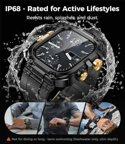 Goton Rugged Sport Band with Case for Apple Watch 44mm | Heavy-Duty Water-Resistant Armor thumbnail 2