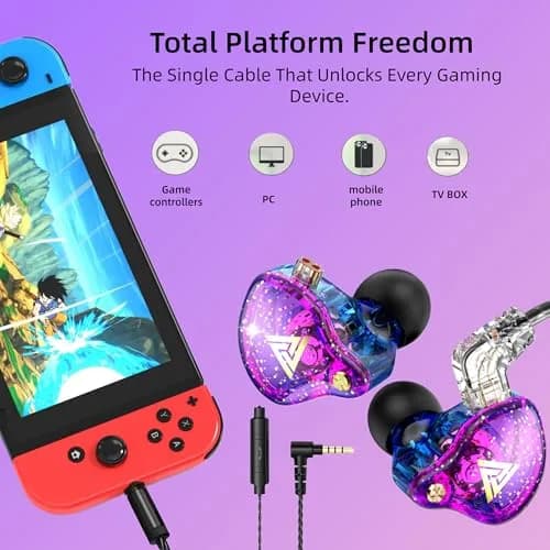 HJX QKZ AK6 Pro Wired In-Ear Monitor Headphones with Mic, 11mm Dynamic Driver, Deep Bass Sound | Gaming & Music thumbnail 6