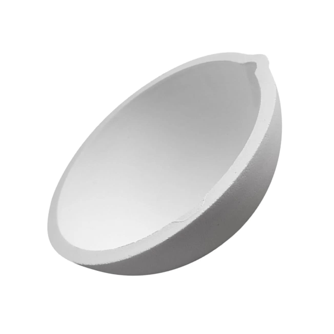 BELLIFFY 1pc Round Evaporating Dish with Spout | Laboratory Evaporating Container for Safe Storage and Evaporation — White