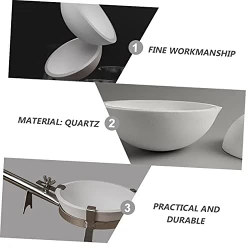 BELLIFFY 1pc Round Evaporating Dish with Spout | Laboratory Evaporating Container for Safe Storage and Evaporation thumbnail 7