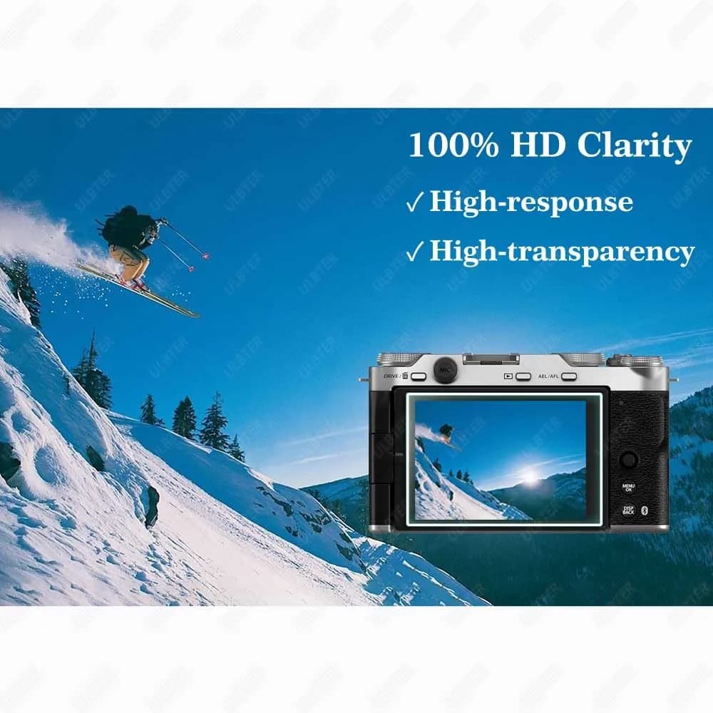 ULBTER Tempered Glass Screen Protector for Fujifilm X-M5 Camera | 3-Pack, 9H Hardness, Bubble-Free - view 4